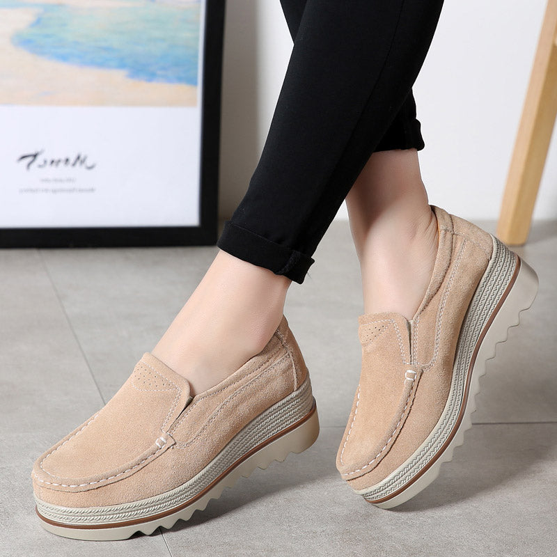 Keilabsatz-Loafer für Damen im Frühling