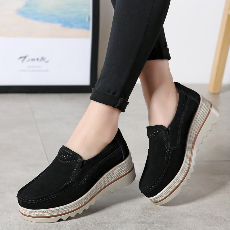 Keilabsatz-Loafer für Damen im Frühling