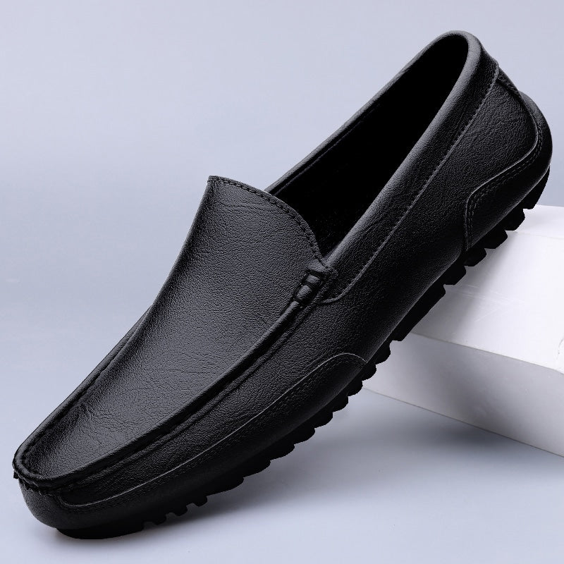 Klassische atmungsaktive Loafer aus Kunstleder