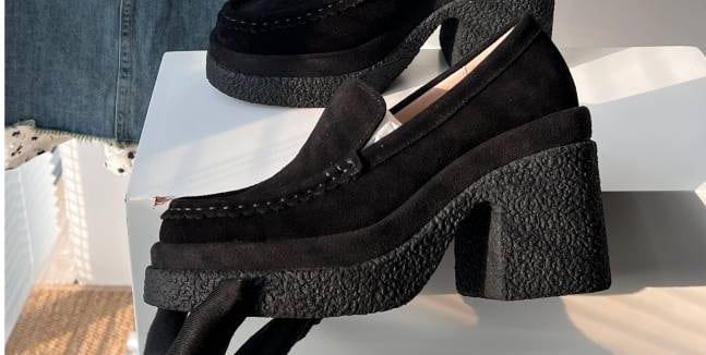 Klassische Loafer in Wildleder-Optik für Damen