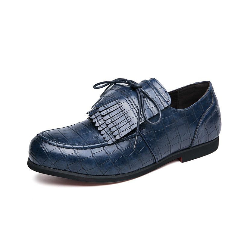 Klassische Krokodil-Quasten-Loafer für Herren