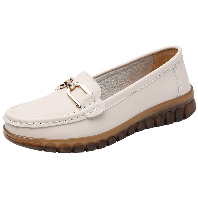 Lässige Damen-Loafer aus Kunstleder