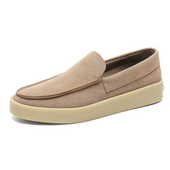 Loafer mit dicker Sohle in Schwarz zum Reinschlüpfen, Taupe