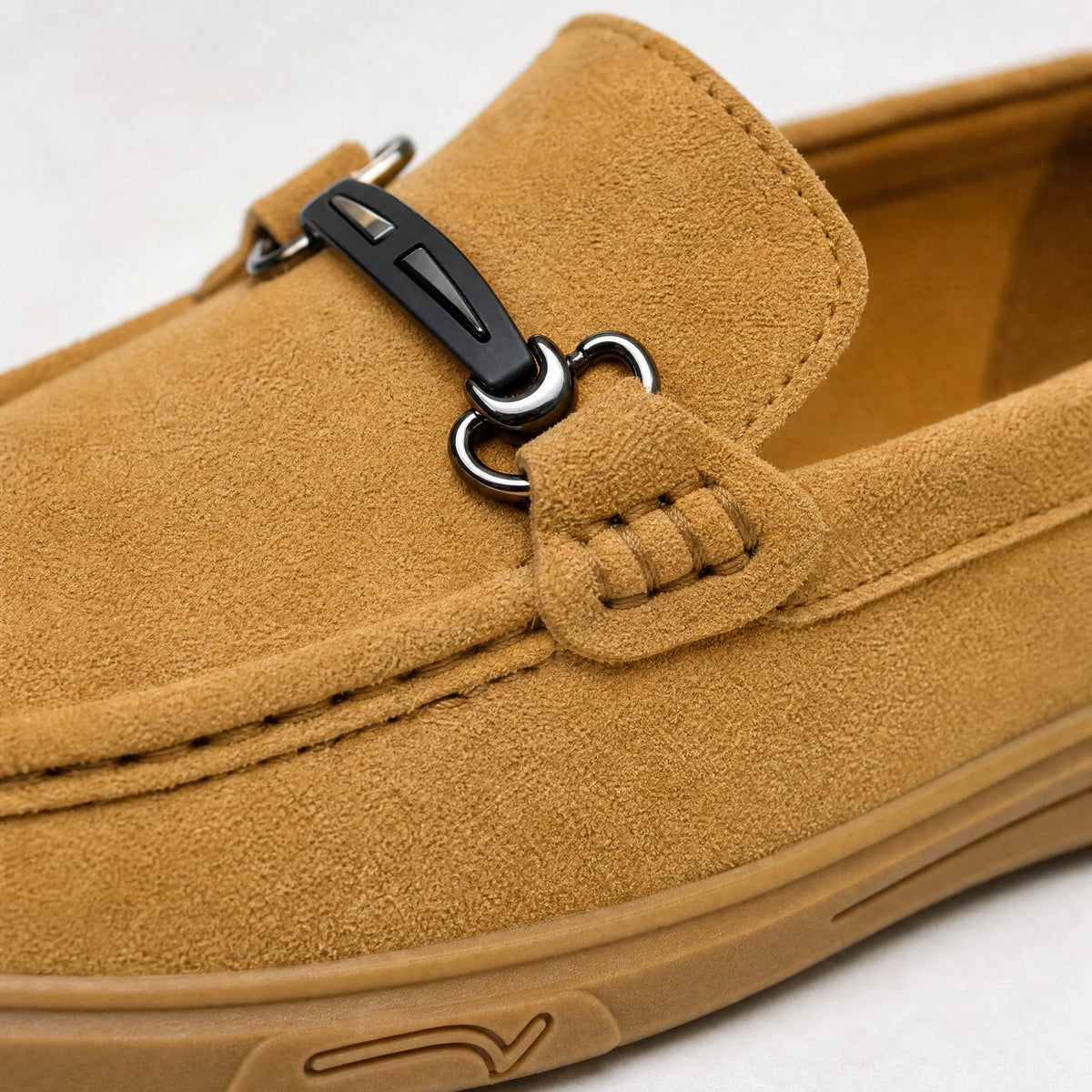 Herren-Loafer mit Metallschnalle in Schwarz, Ansicht 2 Bild