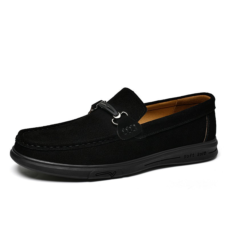 Herren-Loafer mit Metallschnalle in Camel, Ansicht 5