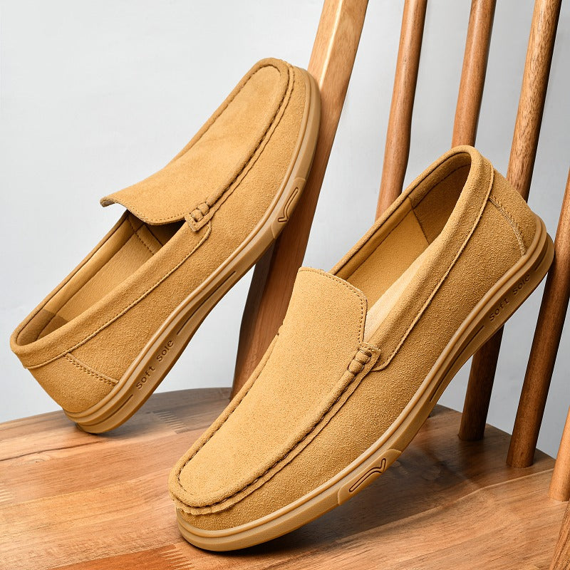 Herren-Loafer mit Profilsohle in Camel, Ansicht 14