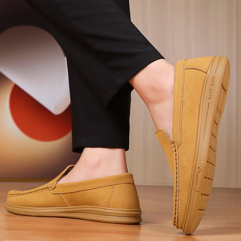 Herren-Loafer mit Profilsohle in Camel, Ansicht 16
