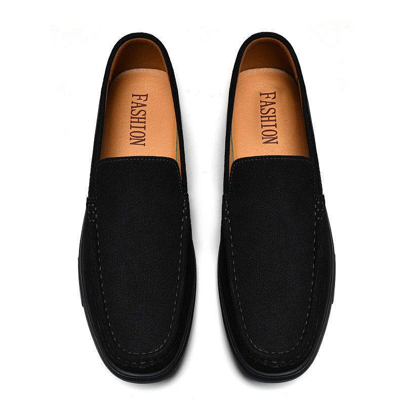 Herren-Loafer mit Profilsohle in Schwarz, Ansicht 8