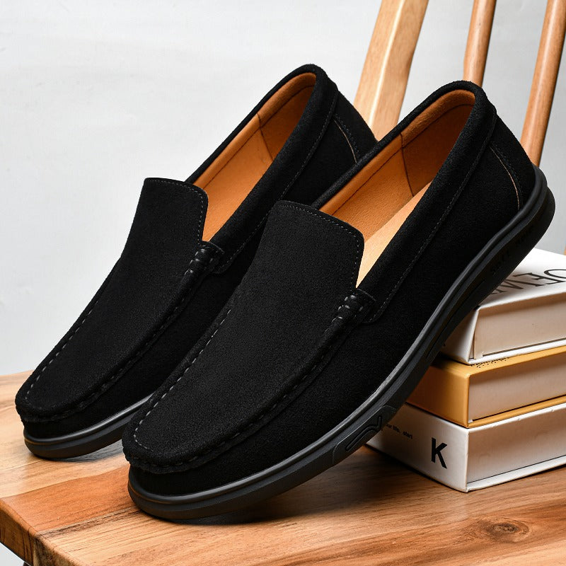 Herren-Loafer mit Profilsohle in Camel, Ansicht 9
