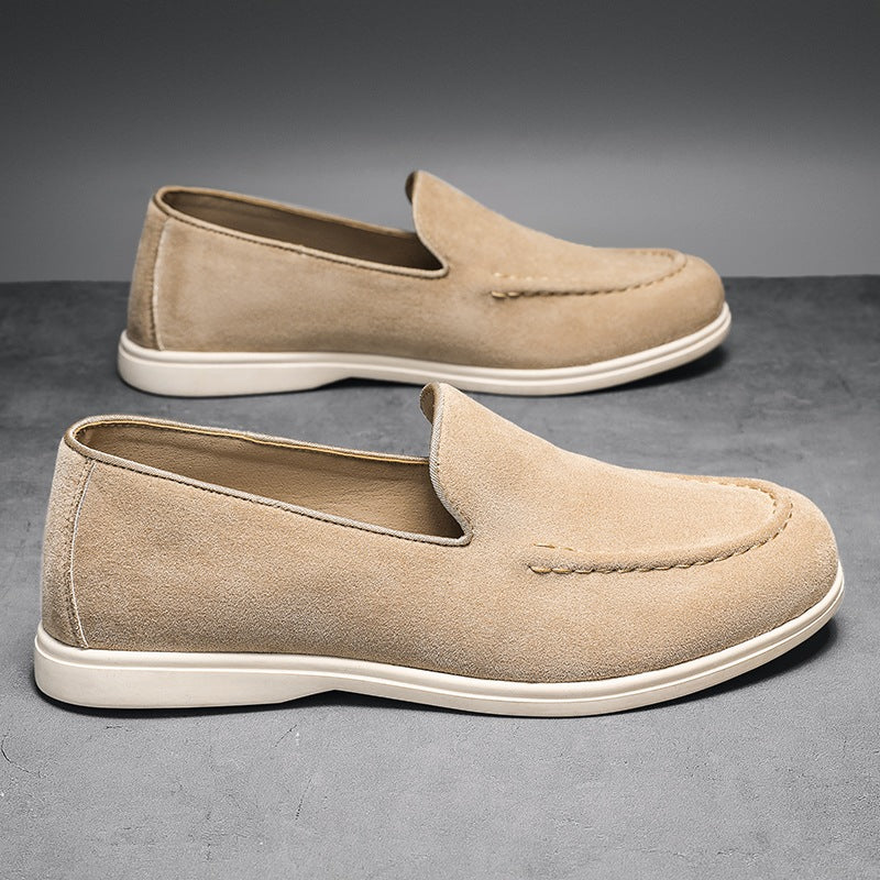 Slip-on-Loafer mit weißer Sohle in Beige, Ansicht 11