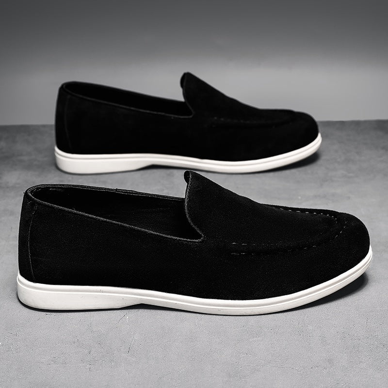 Slip-on-Loafer mit weißer Sohle in Beige, Ansicht 8