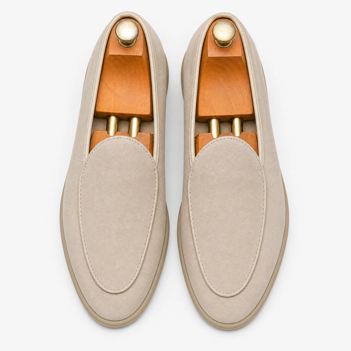 Herren-Loafer aus synthetischem Veloursleder