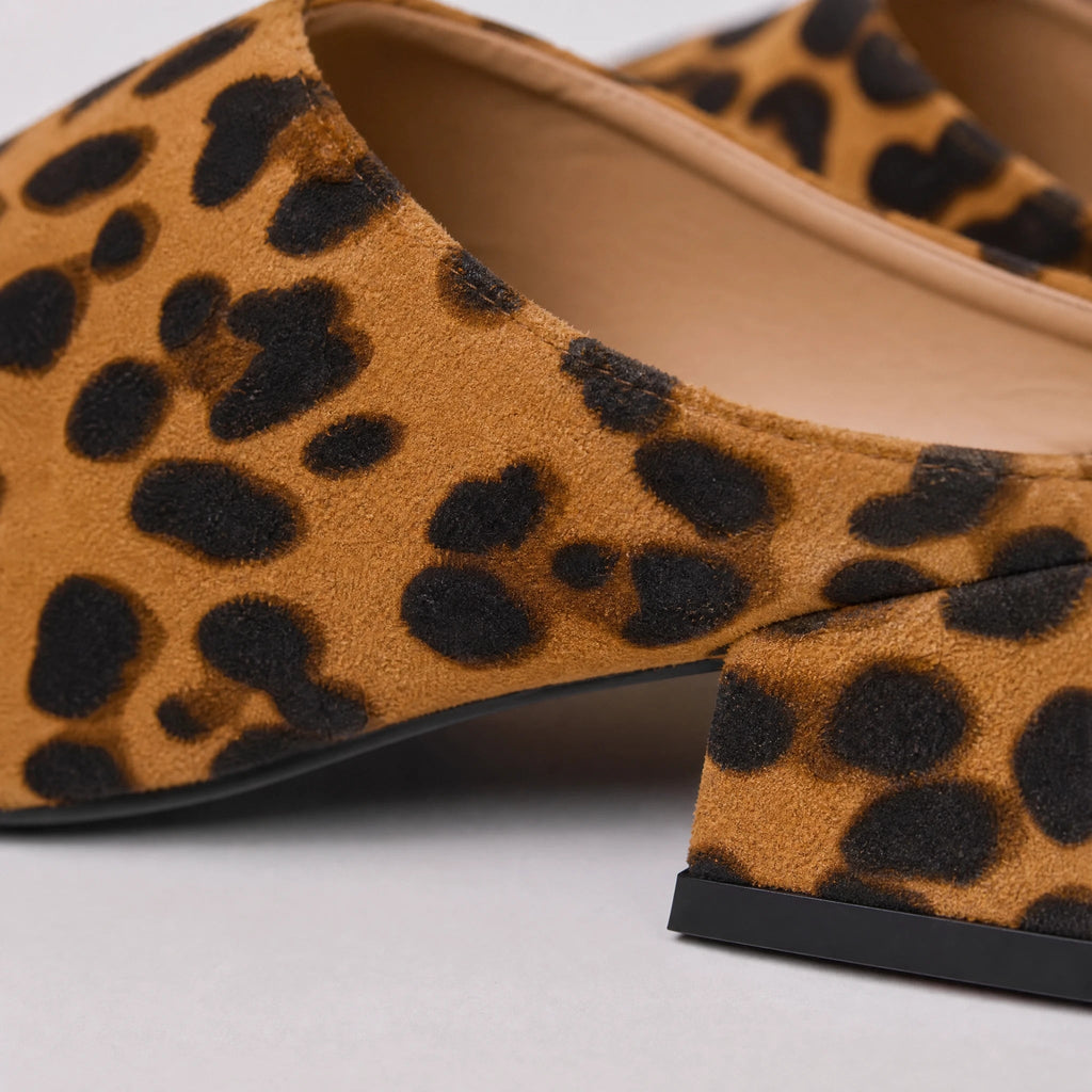 Loafer-Mules mit Leopardenmuster und Blockabsatz, Ansicht 2