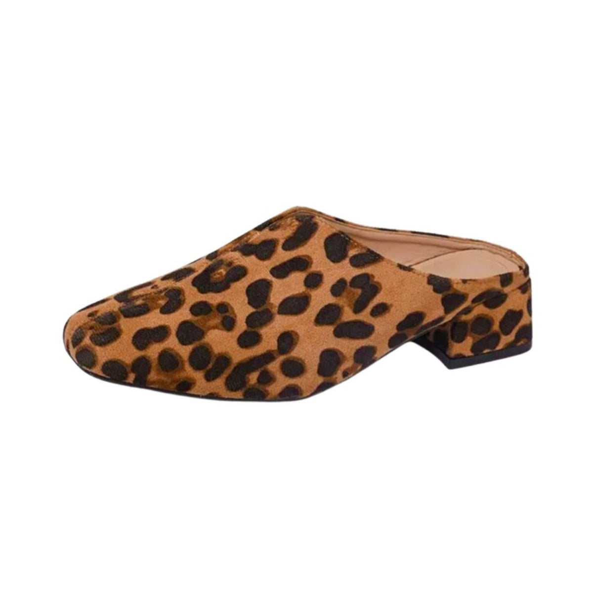 Loafer-Mules mit Leopardenmuster und Blockabsatz, Ansicht 6