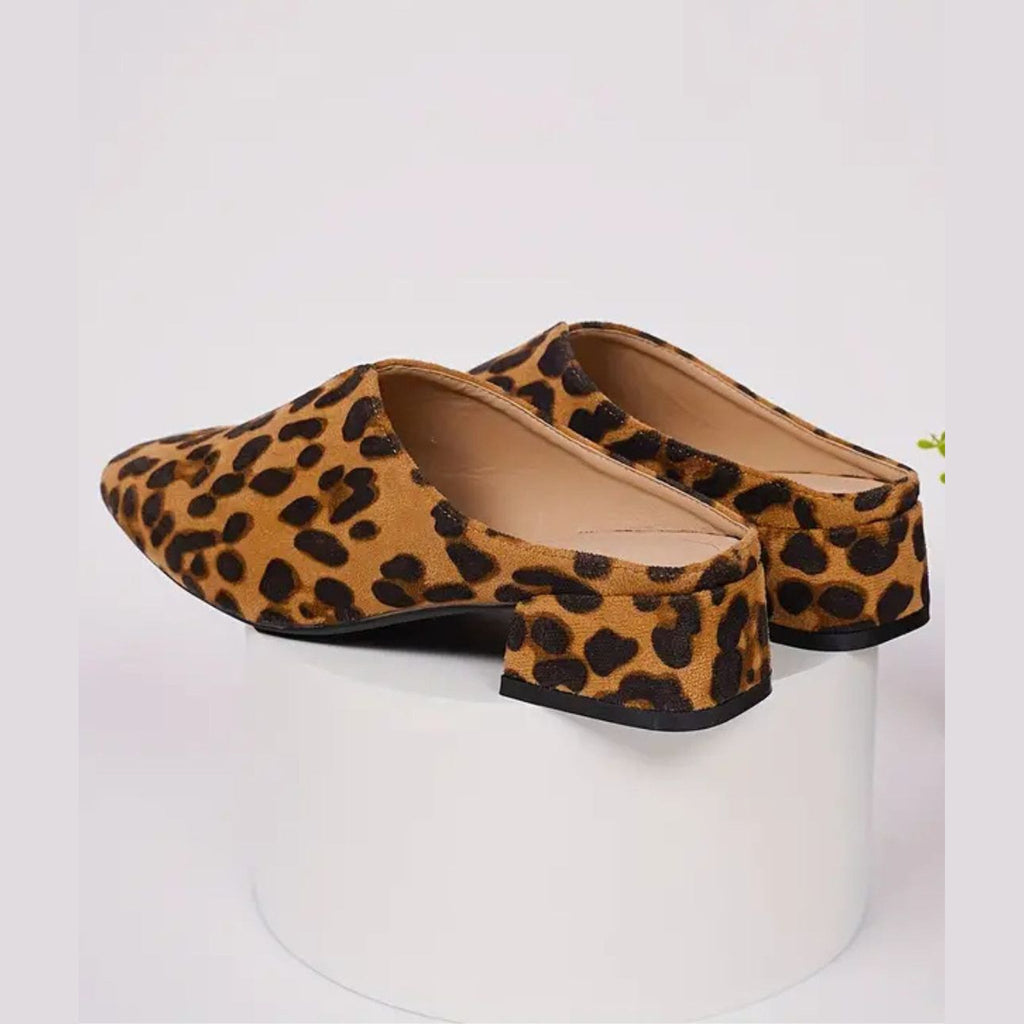 Loafer-Mules mit Leopardenmuster und Blockabsatz, Ansicht 7