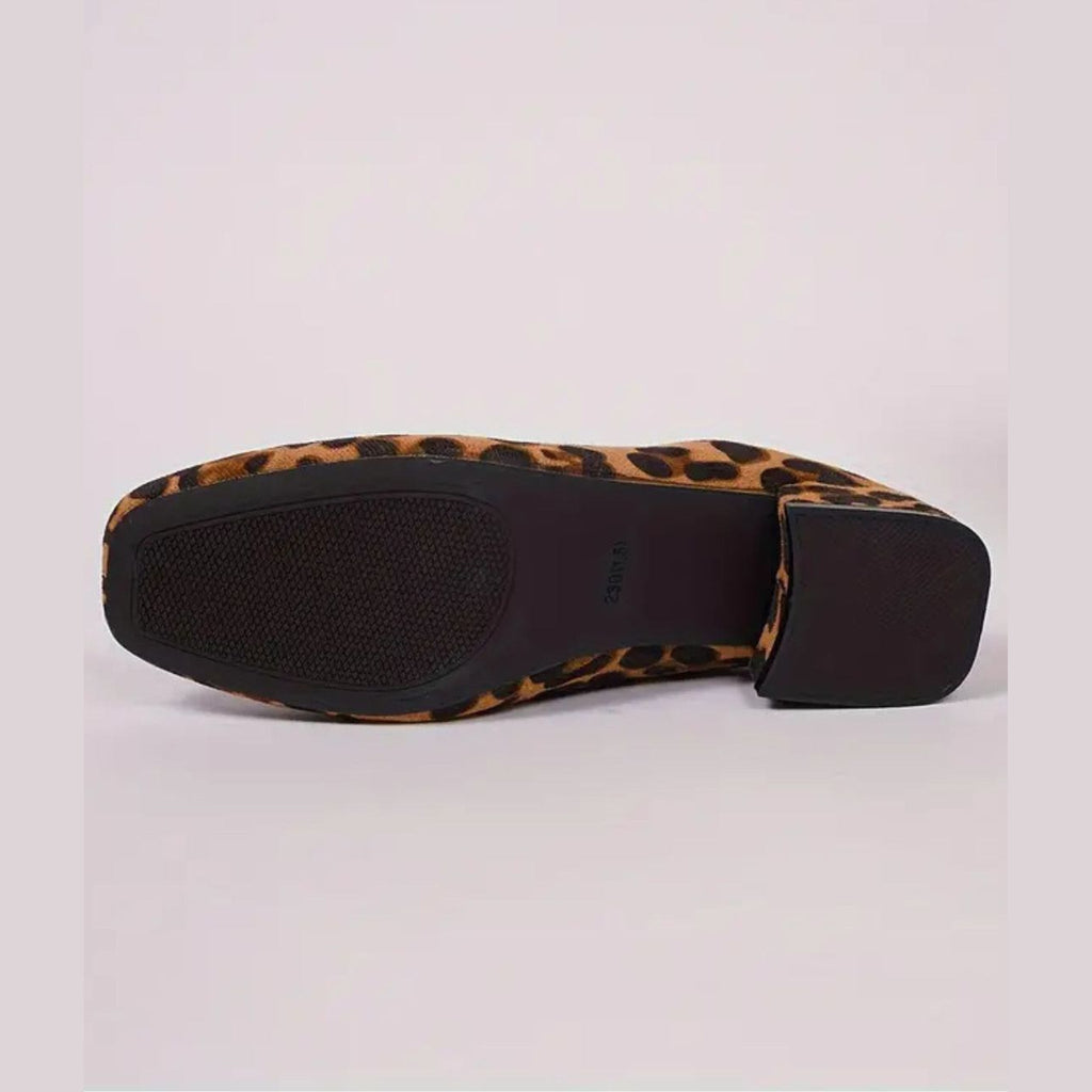 Loafer-Mules mit Leopardenmuster und Blockabsatz, Ansicht 8