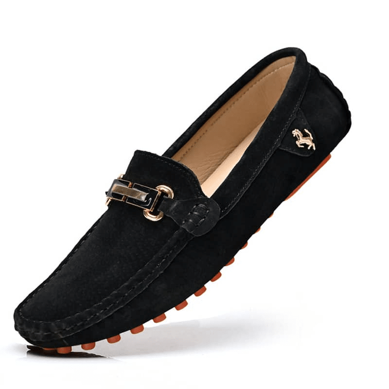Luxus-Wildleder-Loafer mit Schnalle für Herren