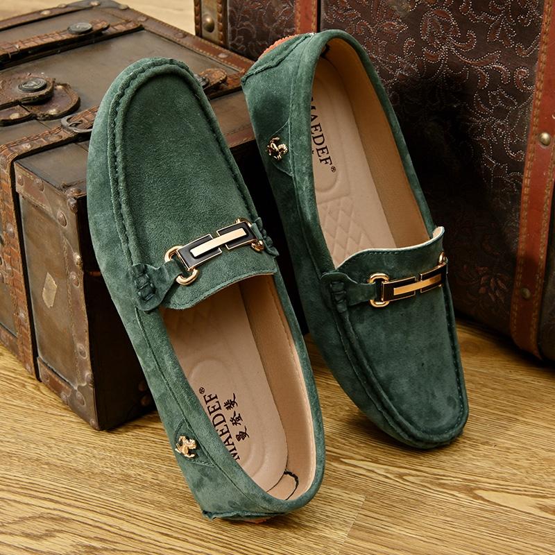 Luxus-Wildleder-Loafer mit Schnalle für Herren