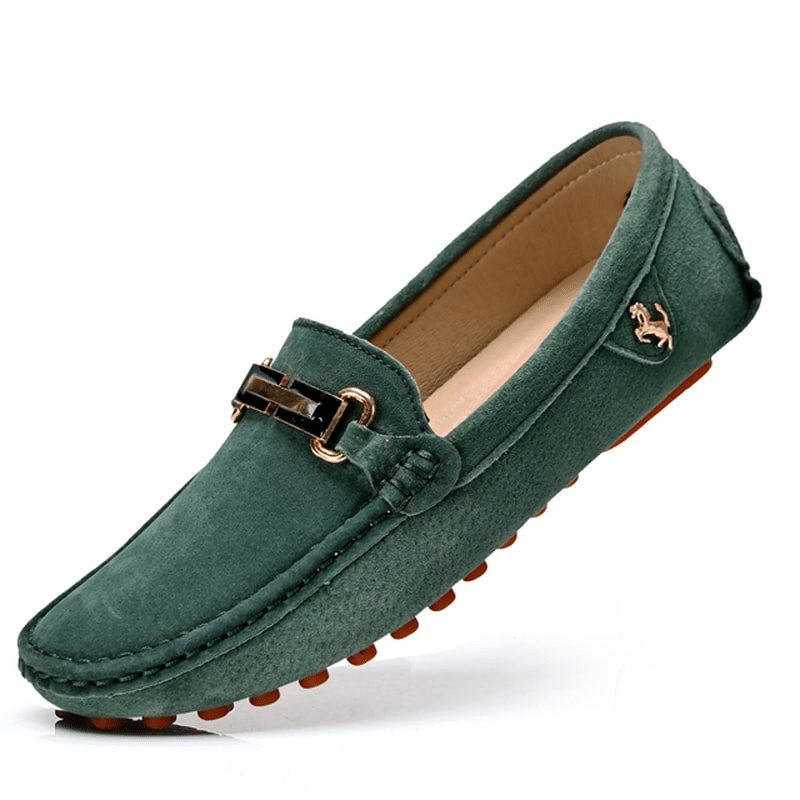 Luxus-Wildleder-Loafer mit Schnalle für Herren