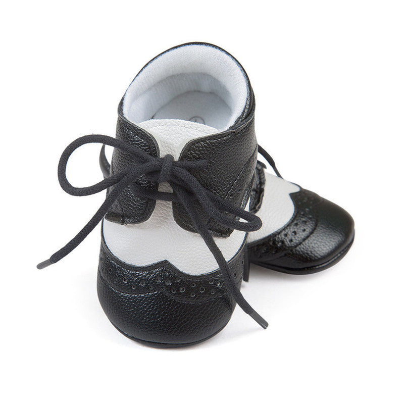 Mokassins mit Schnürsenkel und weicher Sohle für Baby-Jungen