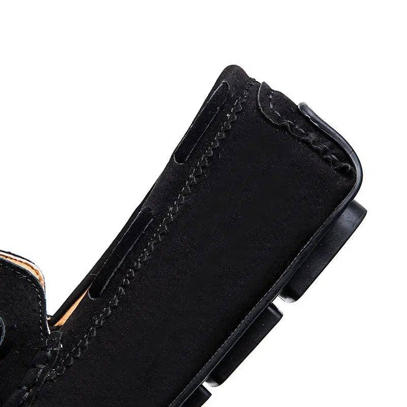 Klassische Bootsmokassins in Wildlederoptik zum Hineinschlüpfen für Herren