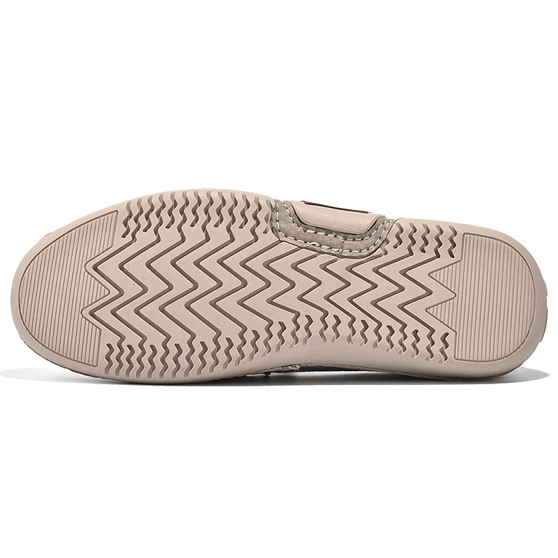 Lässige Wildleder-Loafer in Beige für Herren