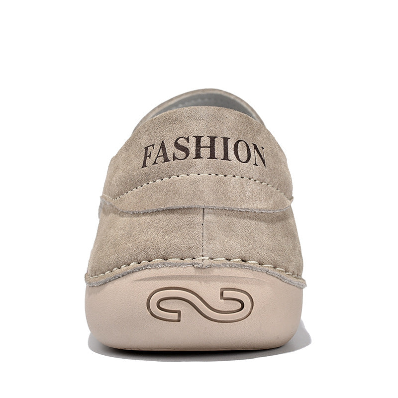 Lässige Wildleder-Loafer in Beige für Herren