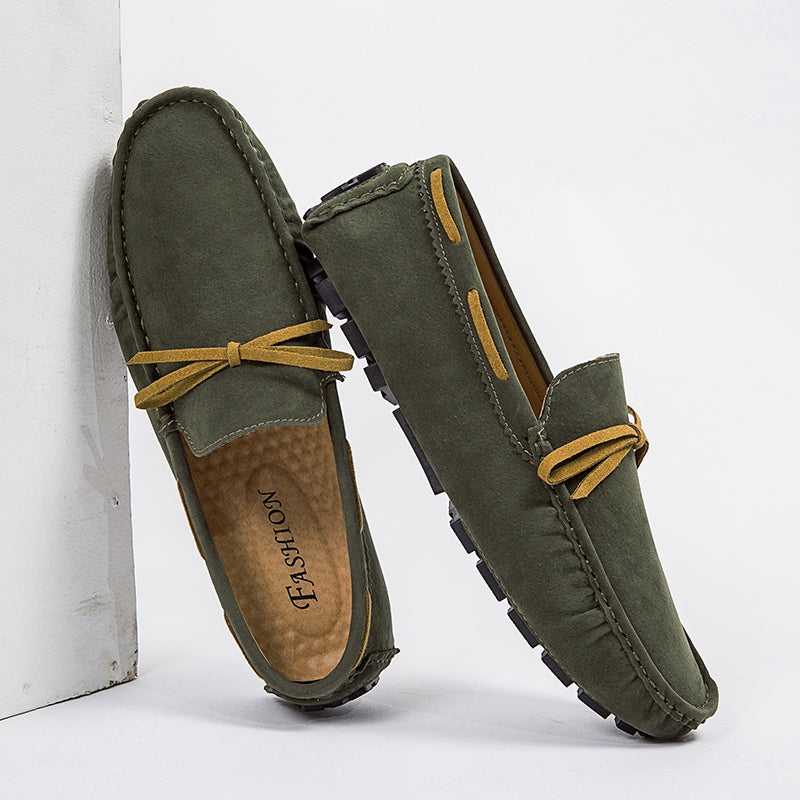 Leichte Herren-Loafer aus synthetischem Wildleder