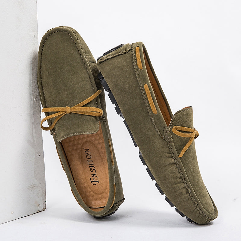 Leichte Herren-Loafer aus synthetischem Wildleder