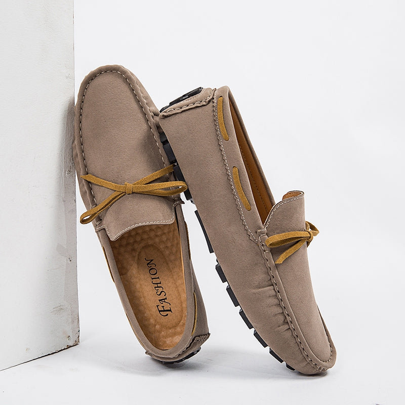 Leichte Herren-Loafer aus synthetischem Wildleder