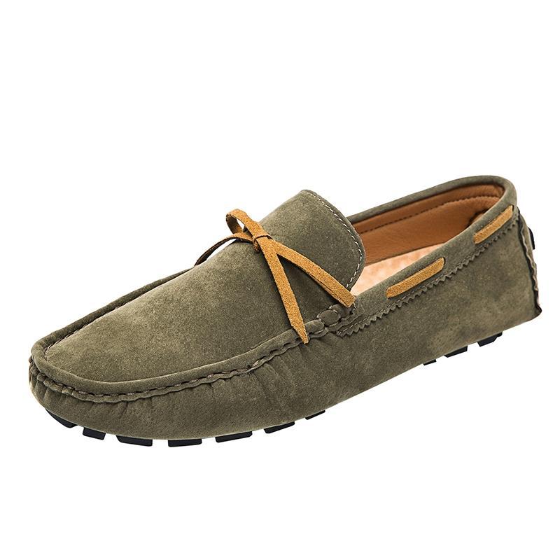 Leichte Herren-Loafer aus synthetischem Wildleder