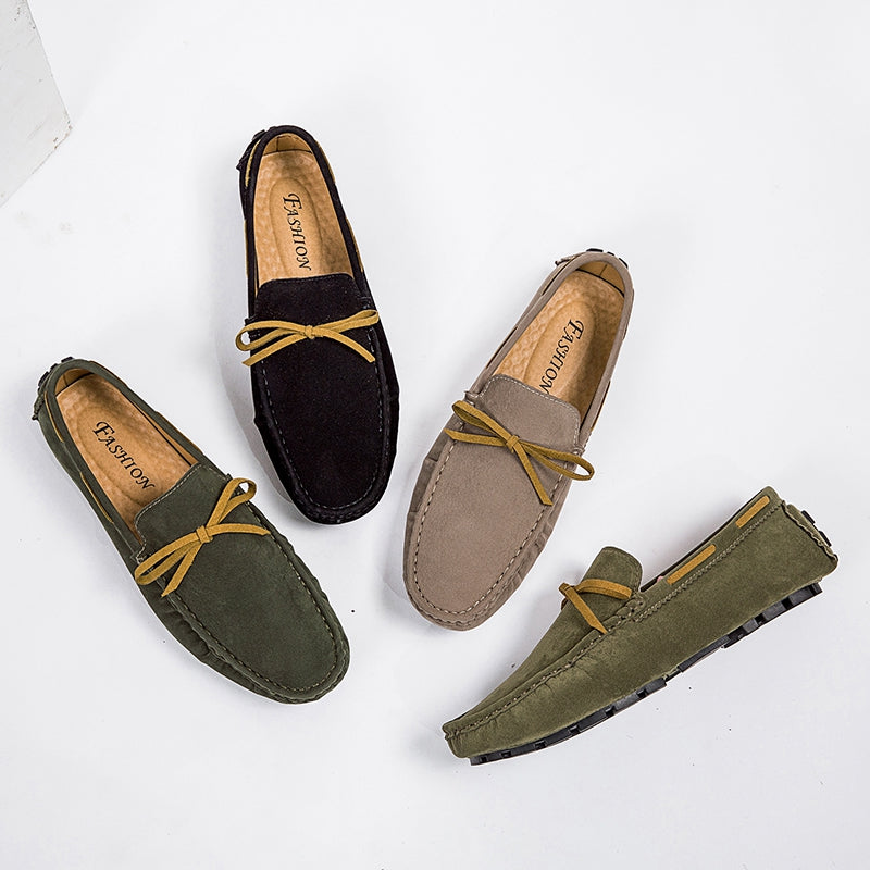 Leichte Herren-Loafer aus synthetischem Wildleder