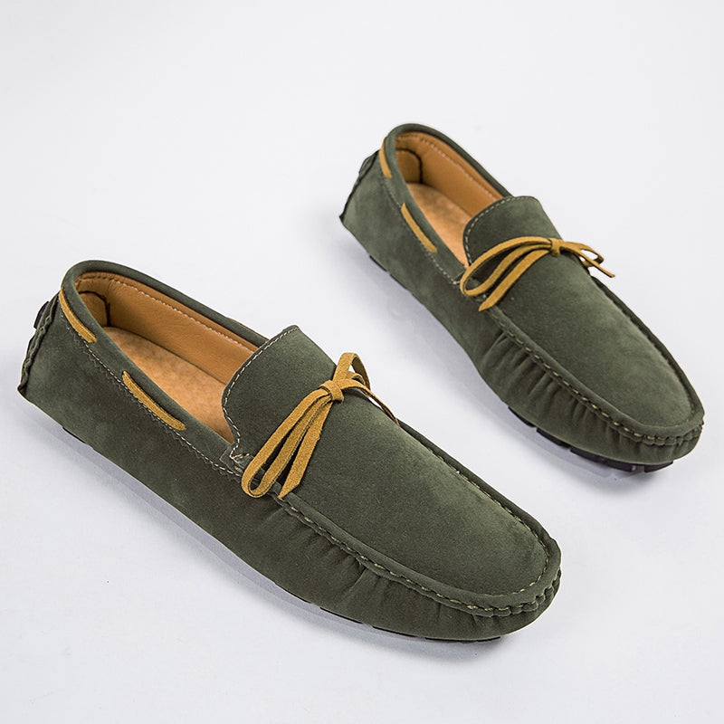 Leichte Herren-Loafer aus synthetischem Wildleder
