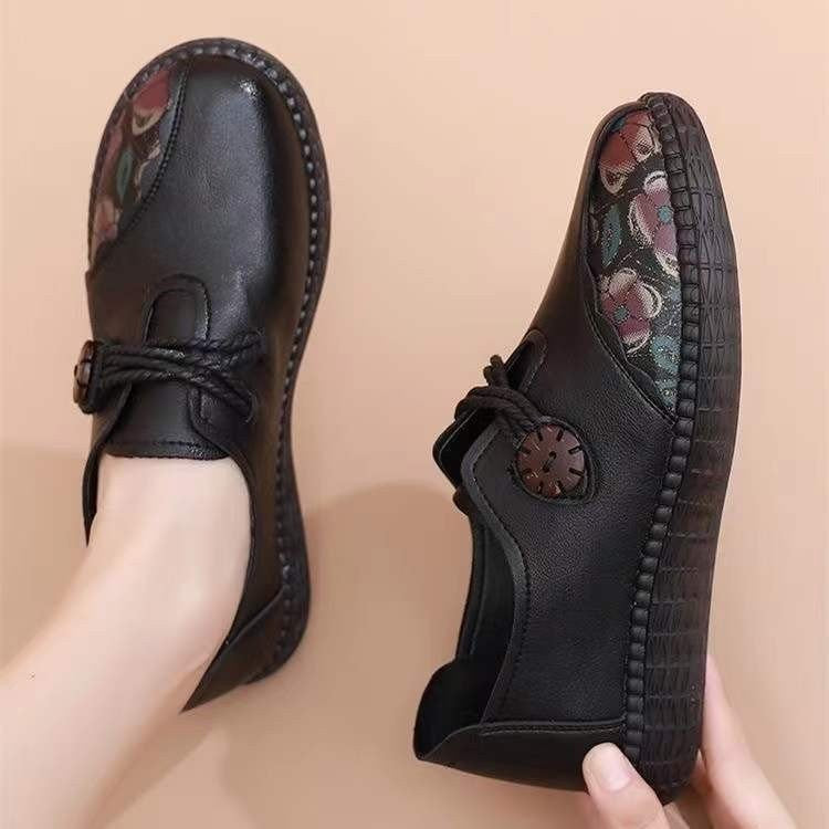 Orthopädische Mokassins mit Blumenmuster für Damen