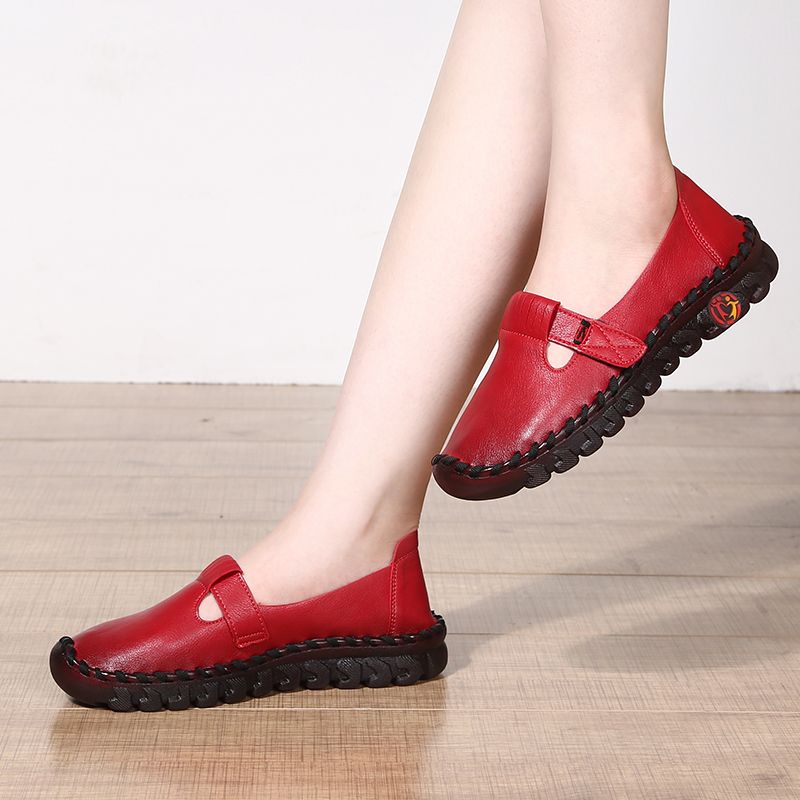 Orthopädische Mokassins aus Kunstleder im Ballerina-Stil für Damen