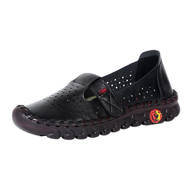 Orthopädische durchbrochene Loafer aus Kunstleder für Damen