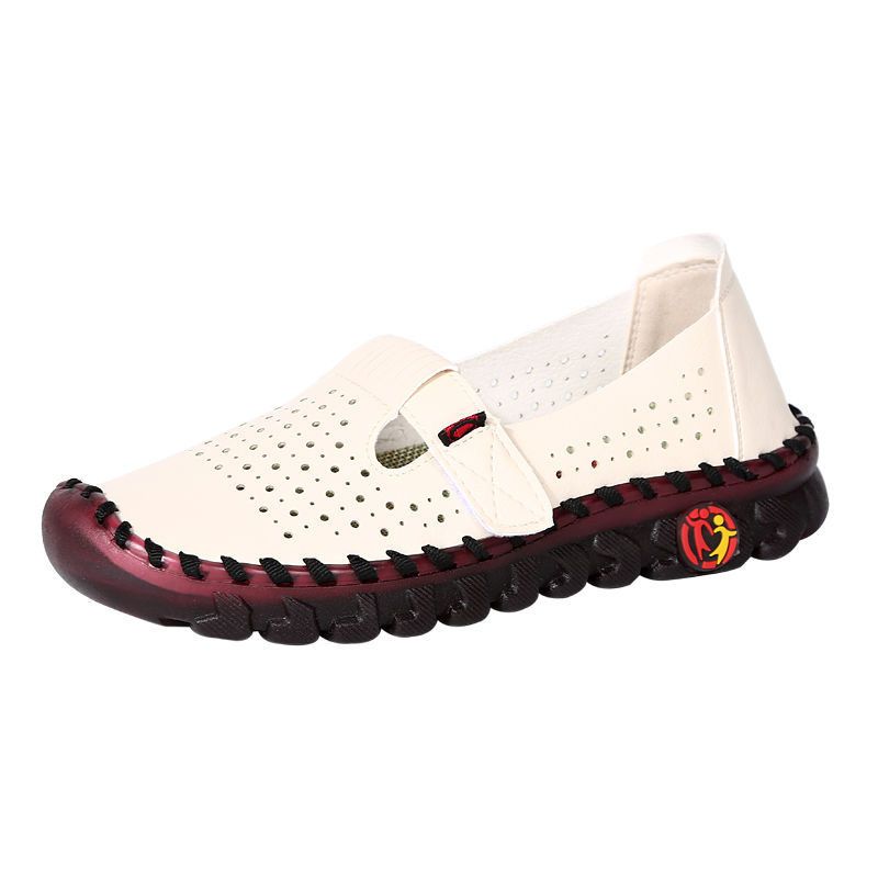 Orthopädische durchbrochene Loafer aus Kunstleder für Damen