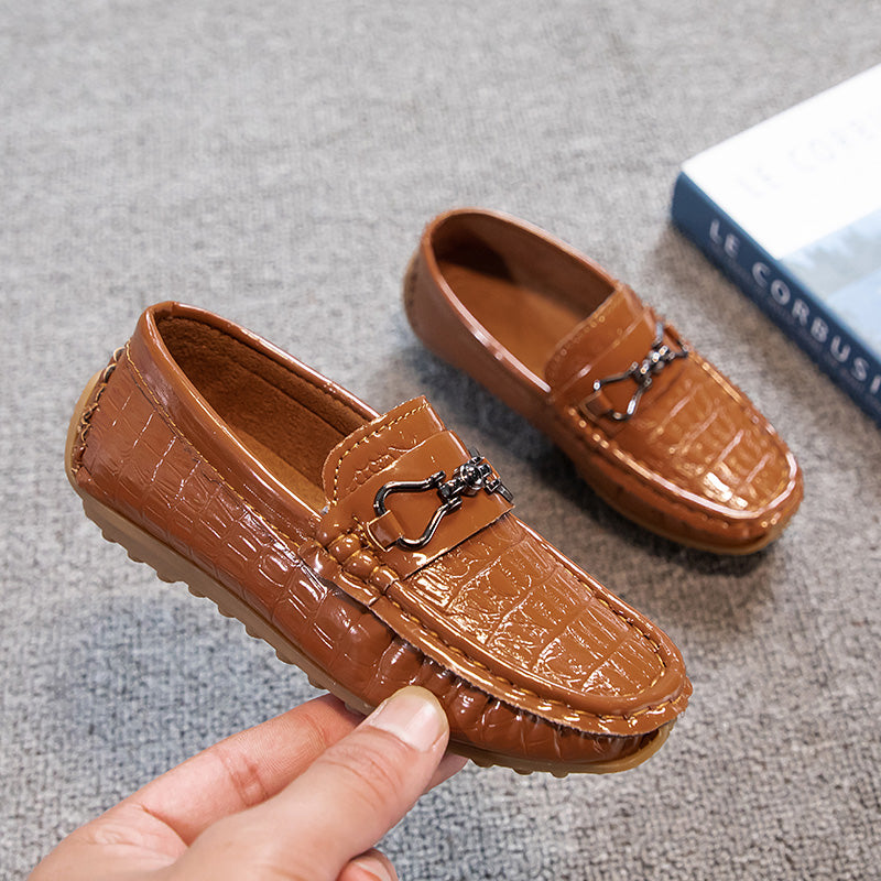 Vielseitige Loafer in Lackoptik für Jungen