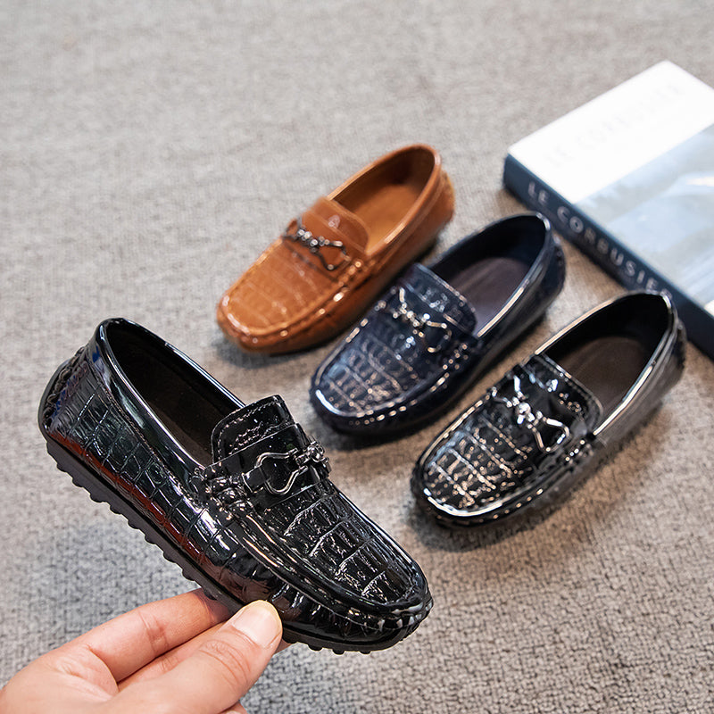 Vielseitige Loafer in Lackoptik für Jungen