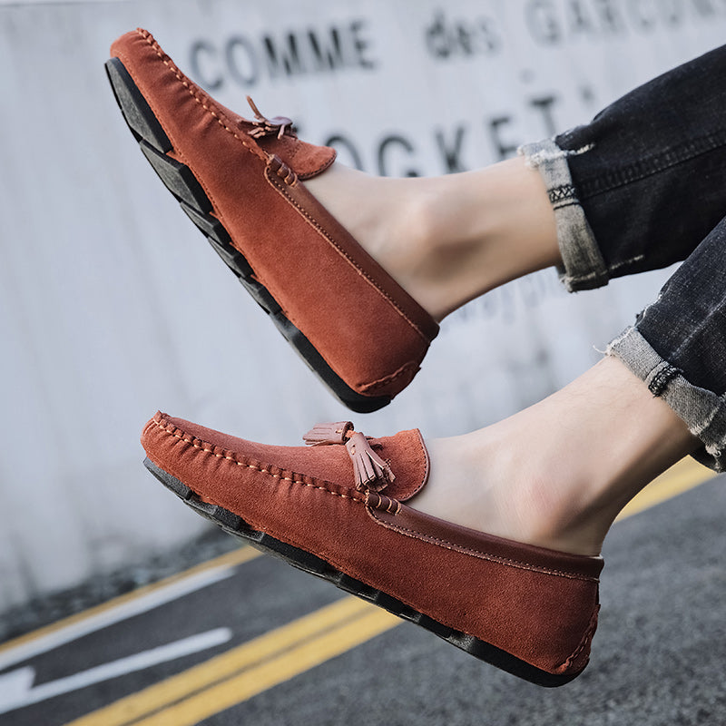 Atmungsaktive Herren-Loafer in Wildleder-Optik