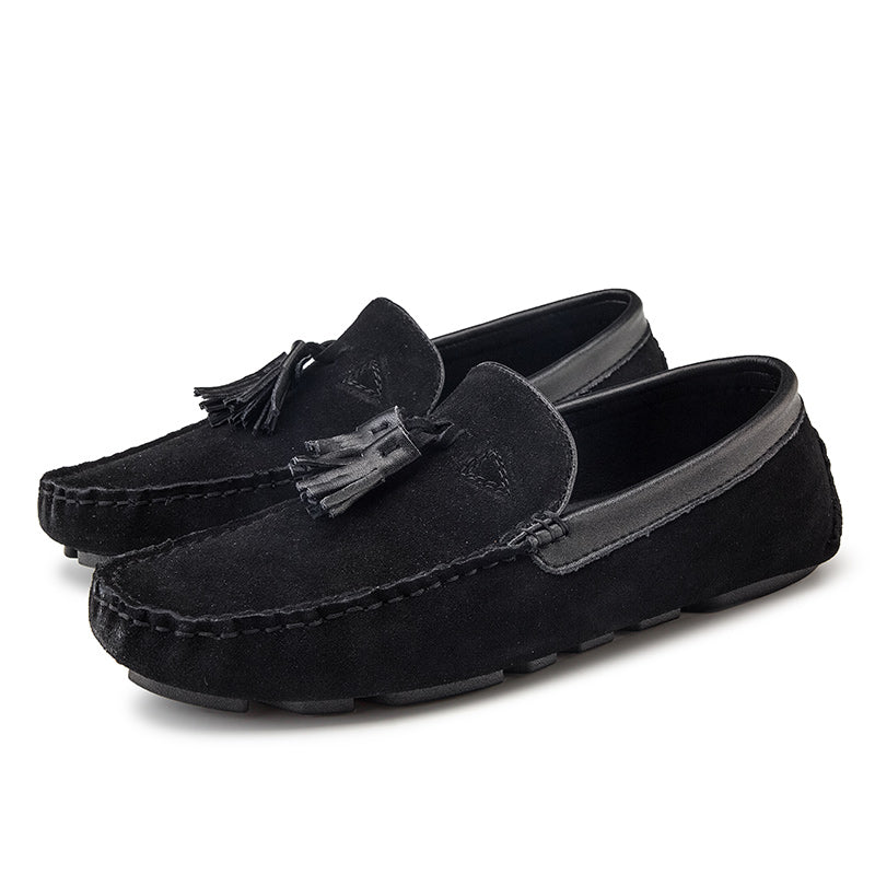 Atmungsaktive Herren-Loafer in Wildleder-Optik