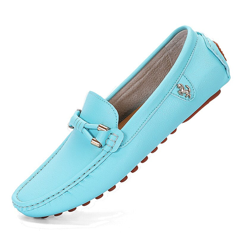 Trendige weiche Herren-Loafer aus Kunstleder