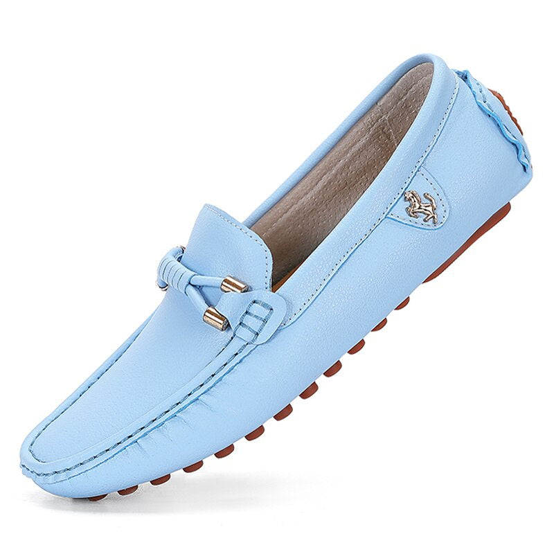 Trendige weiche Herren-Loafer aus Kunstleder