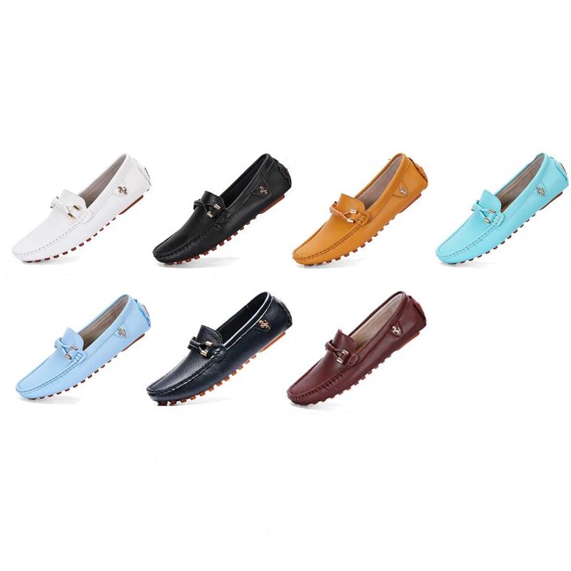 Trendige weiche Herren-Loafer aus Kunstleder