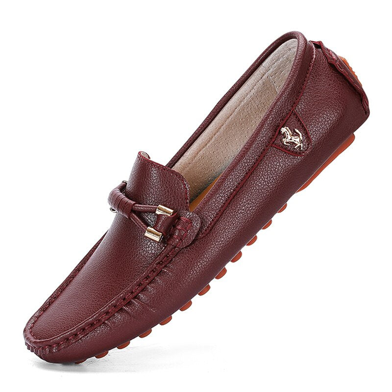 Trendige weiche Herren-Loafer aus Kunstleder