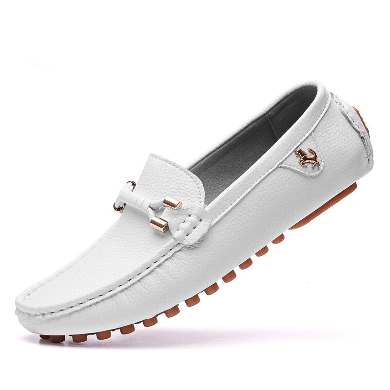 Trendige weiche Herren-Loafer aus Kunstleder
