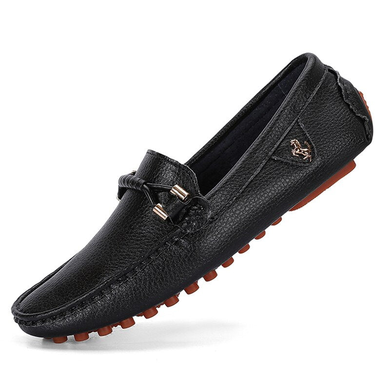 Trendige weiche Herren-Loafer aus Kunstleder