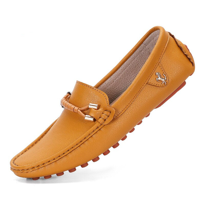 Trendige weiche Herren-Loafer aus Kunstleder