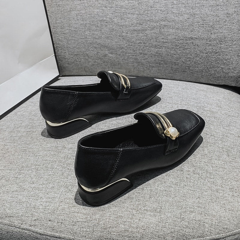 Elegante Loafer mit Blockabsatz