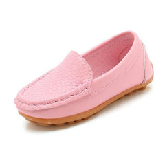 Slip-On Mokassin aus weichem Kunstleder für Kinder, Rosa